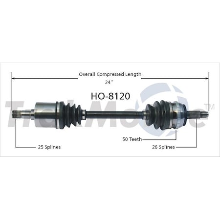 Surtrack Axle Cv Axle Shaft, Ho-8120 HO-8120